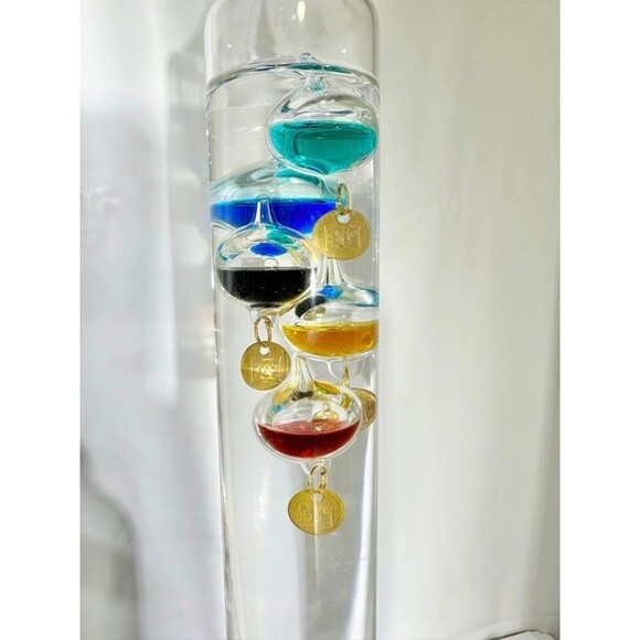 Vintage Galileo Glass Thermometer and Vintage Admiral Fitzroy Storm Glass - Picture 2 of 5